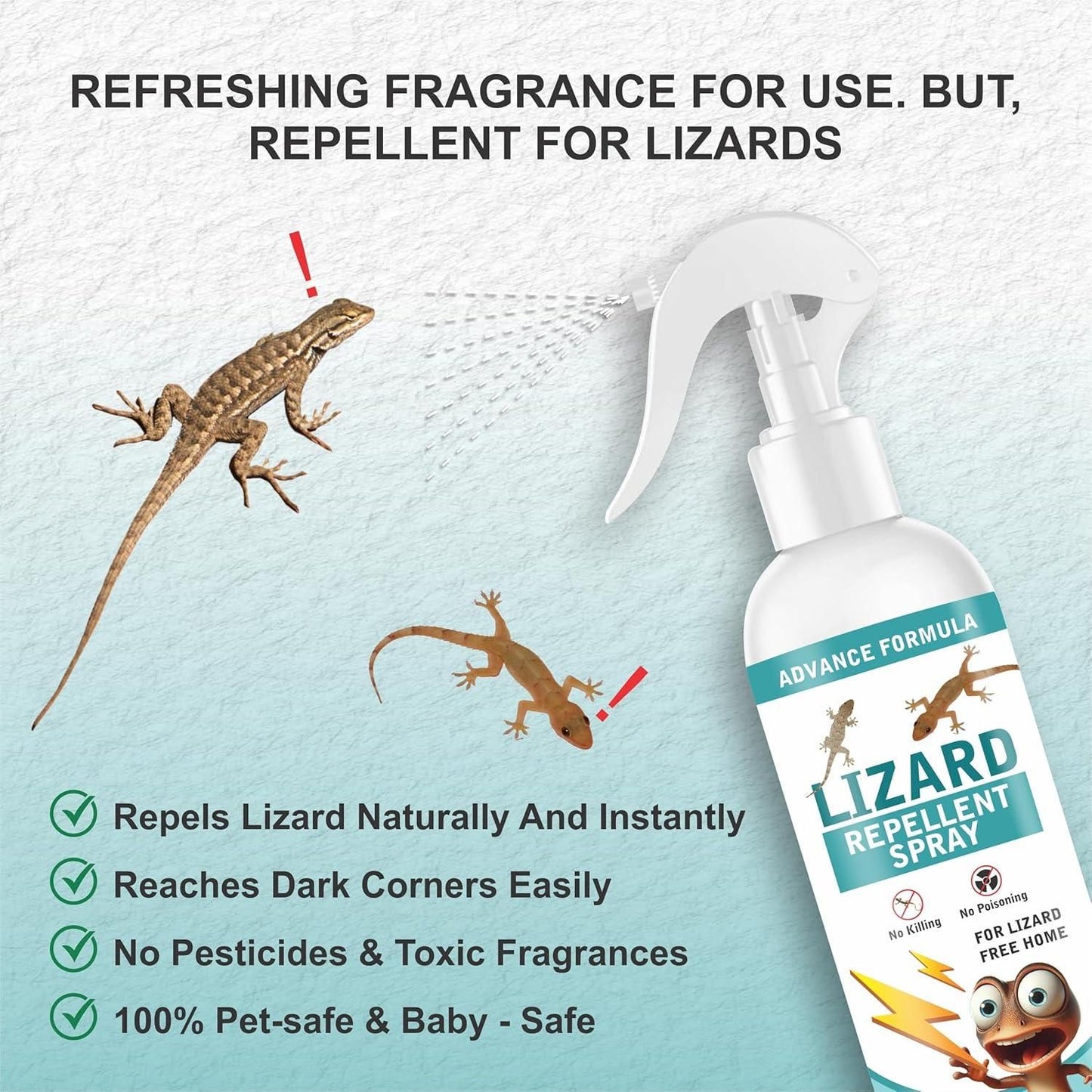 Lizard Repellent Spray 250ml (Pack of 2)