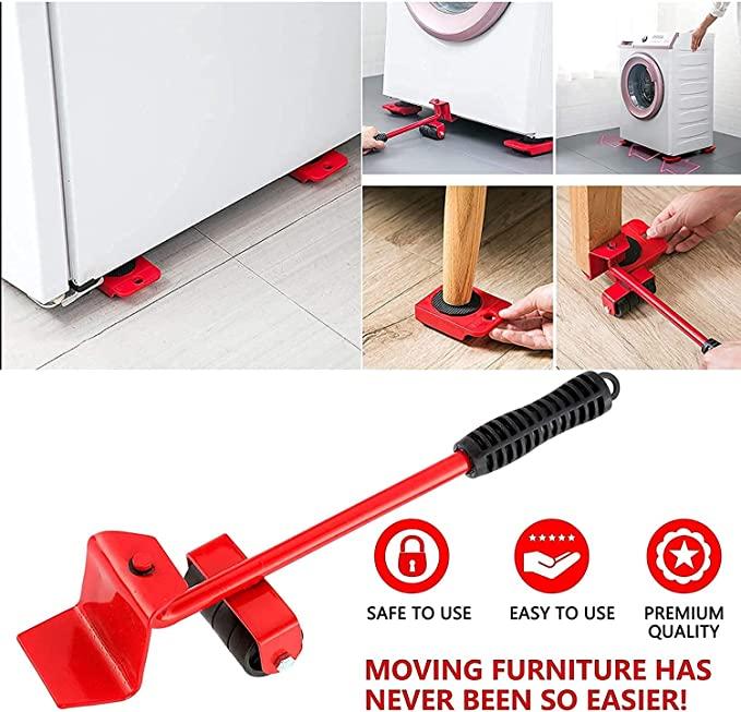 Furniture Lifter -Furniture Lifter Mover Tool Set with Wheel Pads