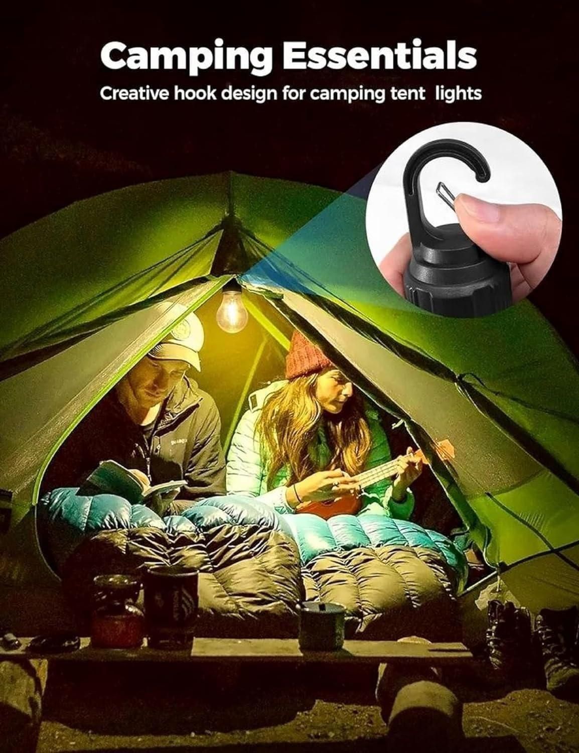 Rechargeable Camping Hanging Bulb Light Unbreakable (Pack of 2 )