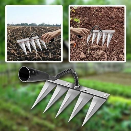 5 Tooth Carbon Steel Garden Weeder