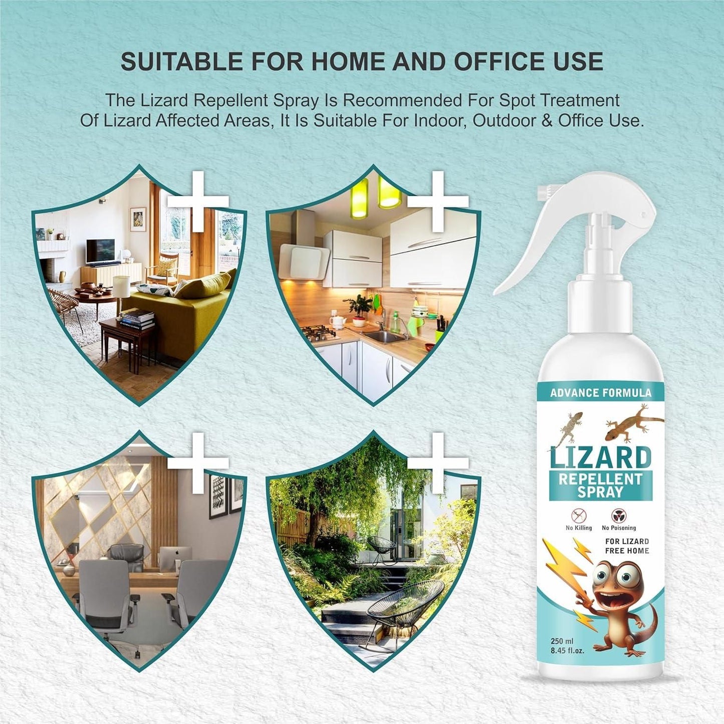 Lizard Repellent Spray 250ml (Pack of 2)