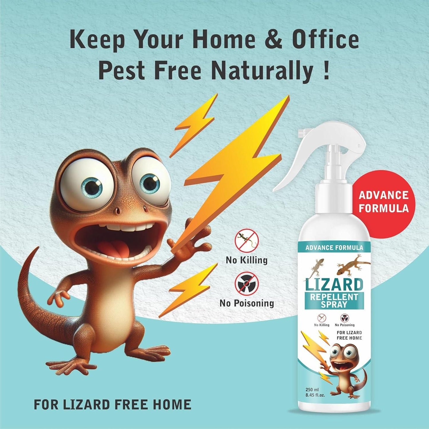 Lizard Repellent Spray 250ml (Pack of 2)
