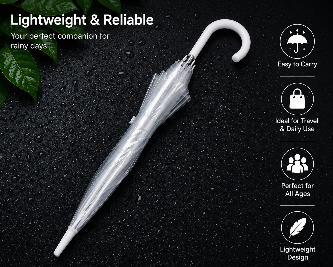 Transparent Dome Umbrella