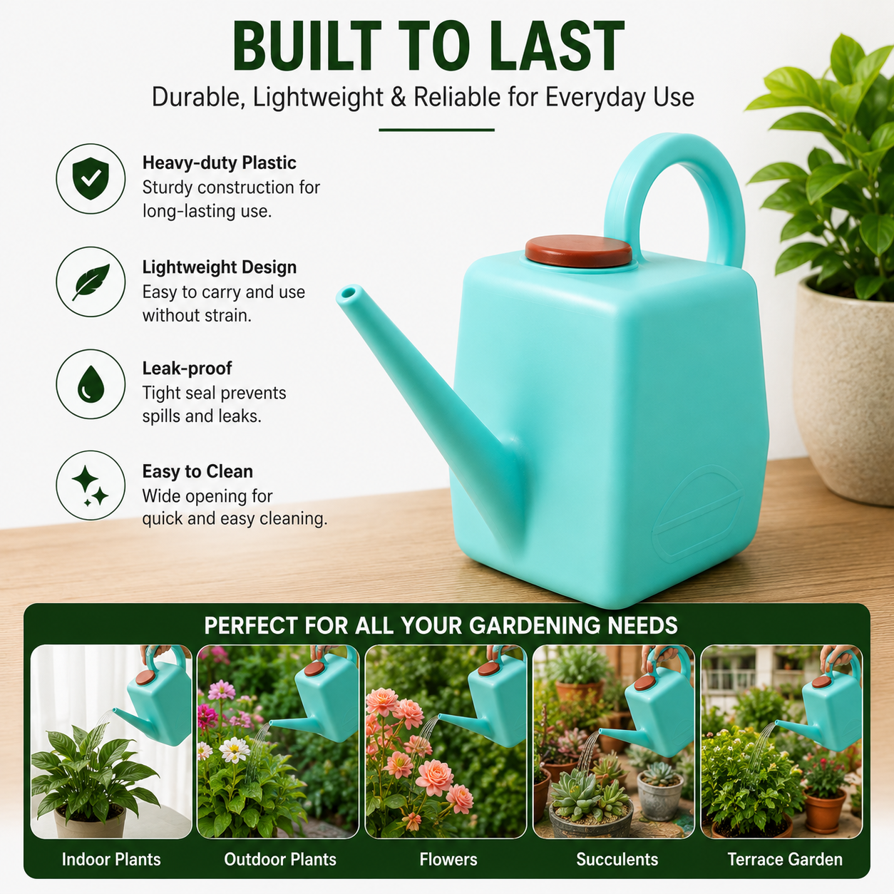 Gardening Watering Can With Long Spout