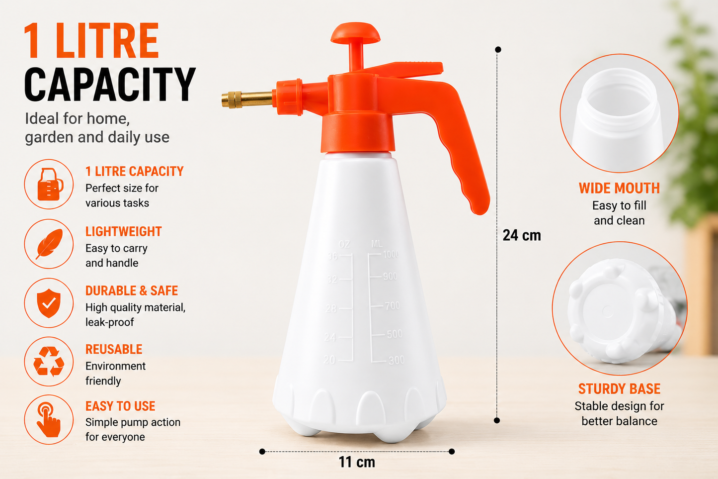 Pressure Water Sprayer Bottle