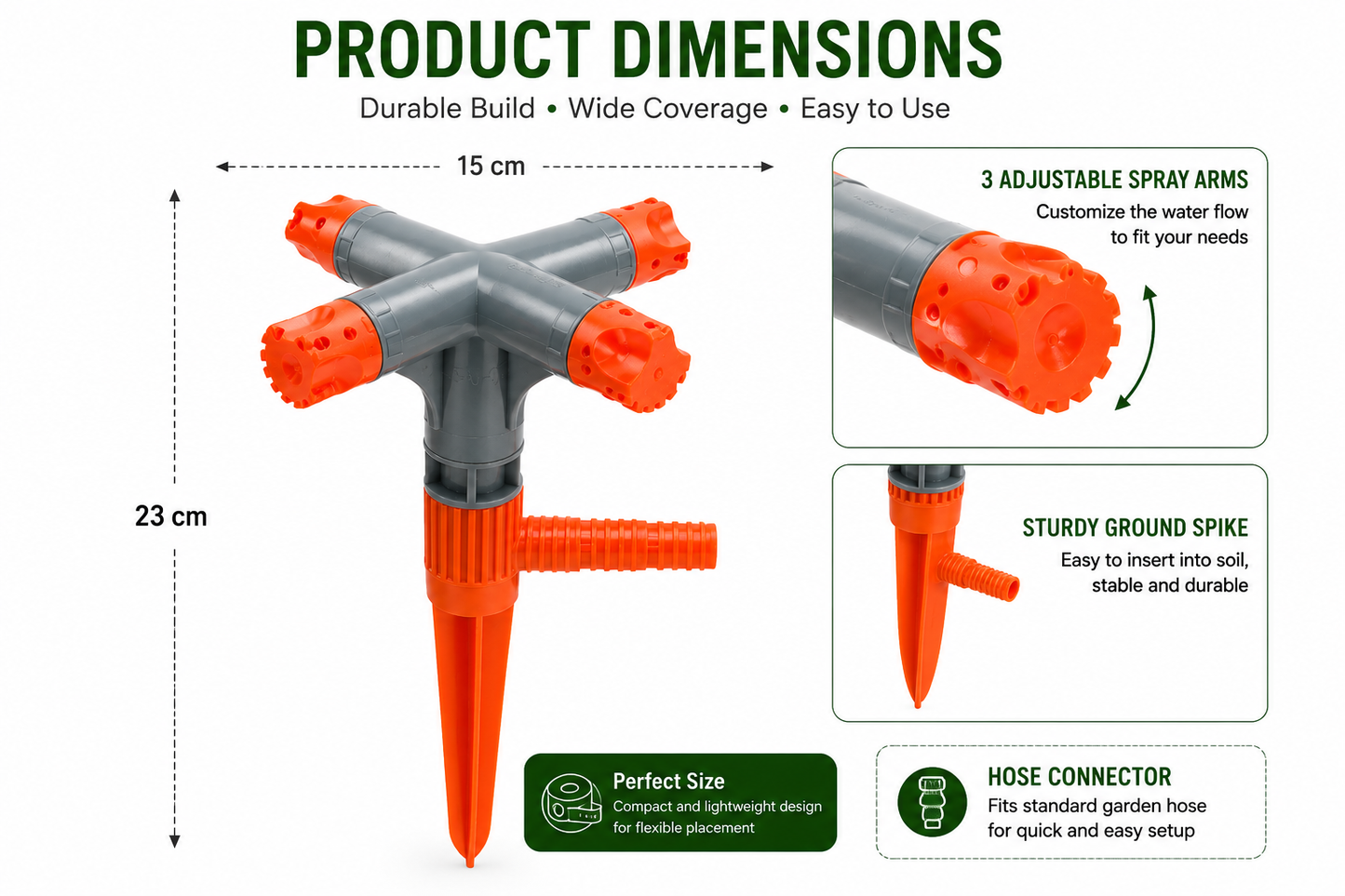 360° Rotating Garden Lawn Sprinkler