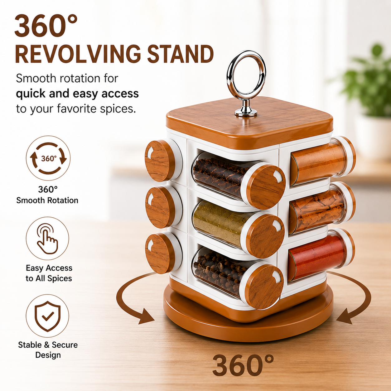 Ganesh Spice Rack – 12 Jars