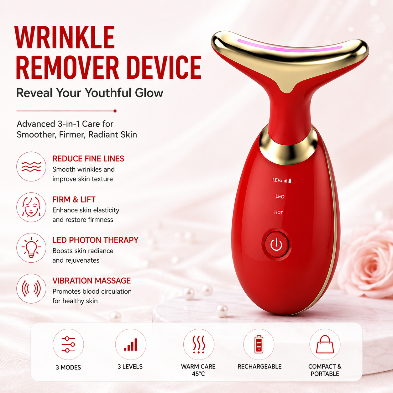 Face wrinkle Remover Device