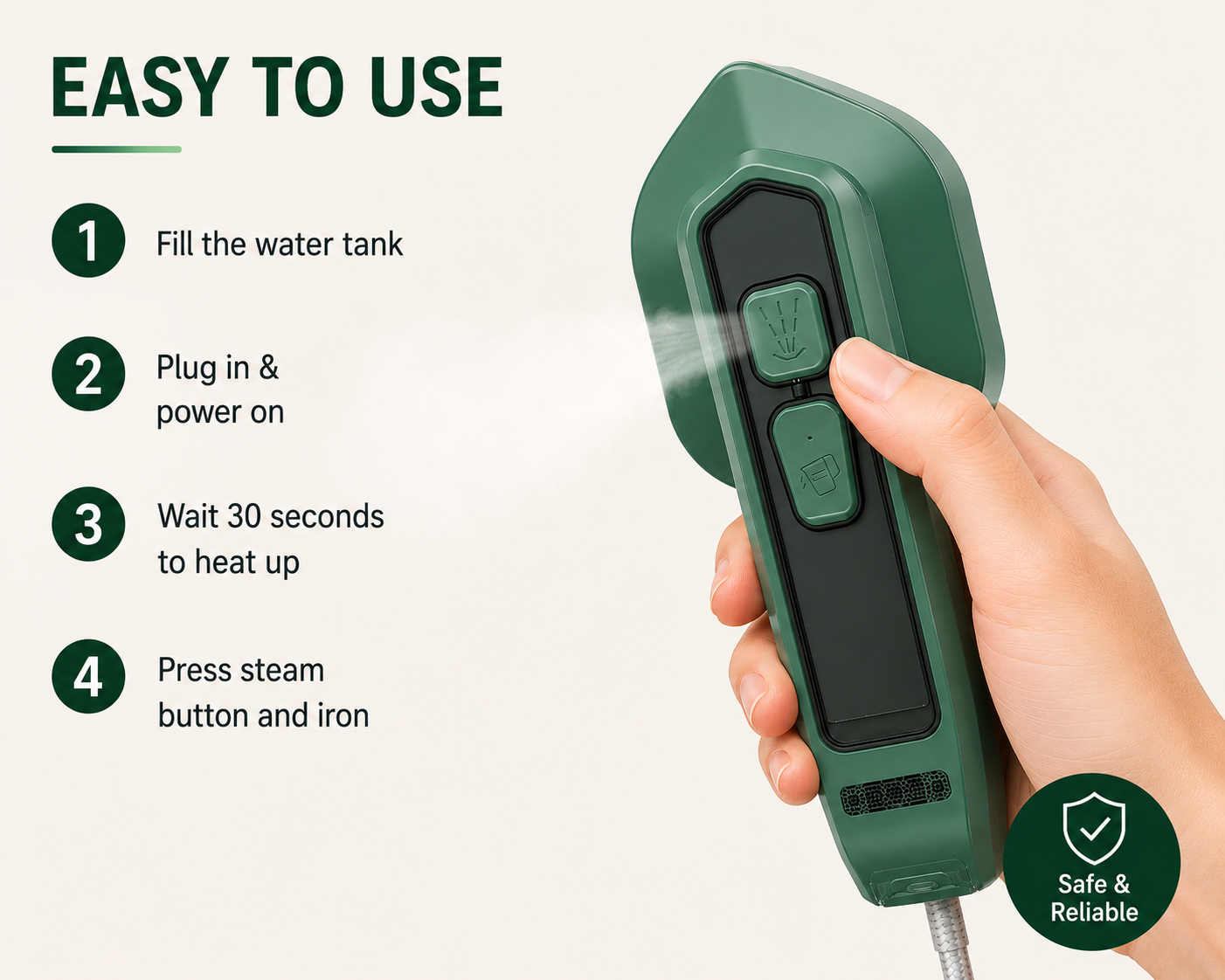 Mini Handheld Steam Iron