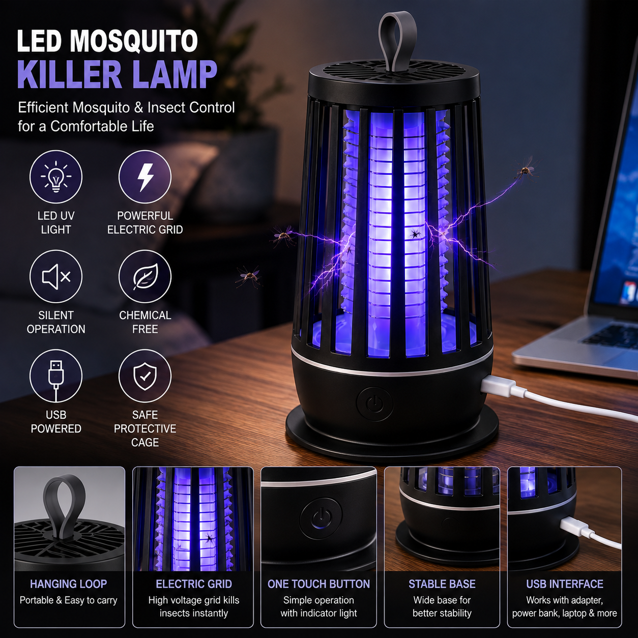 LED Mosquito Killer Lamp