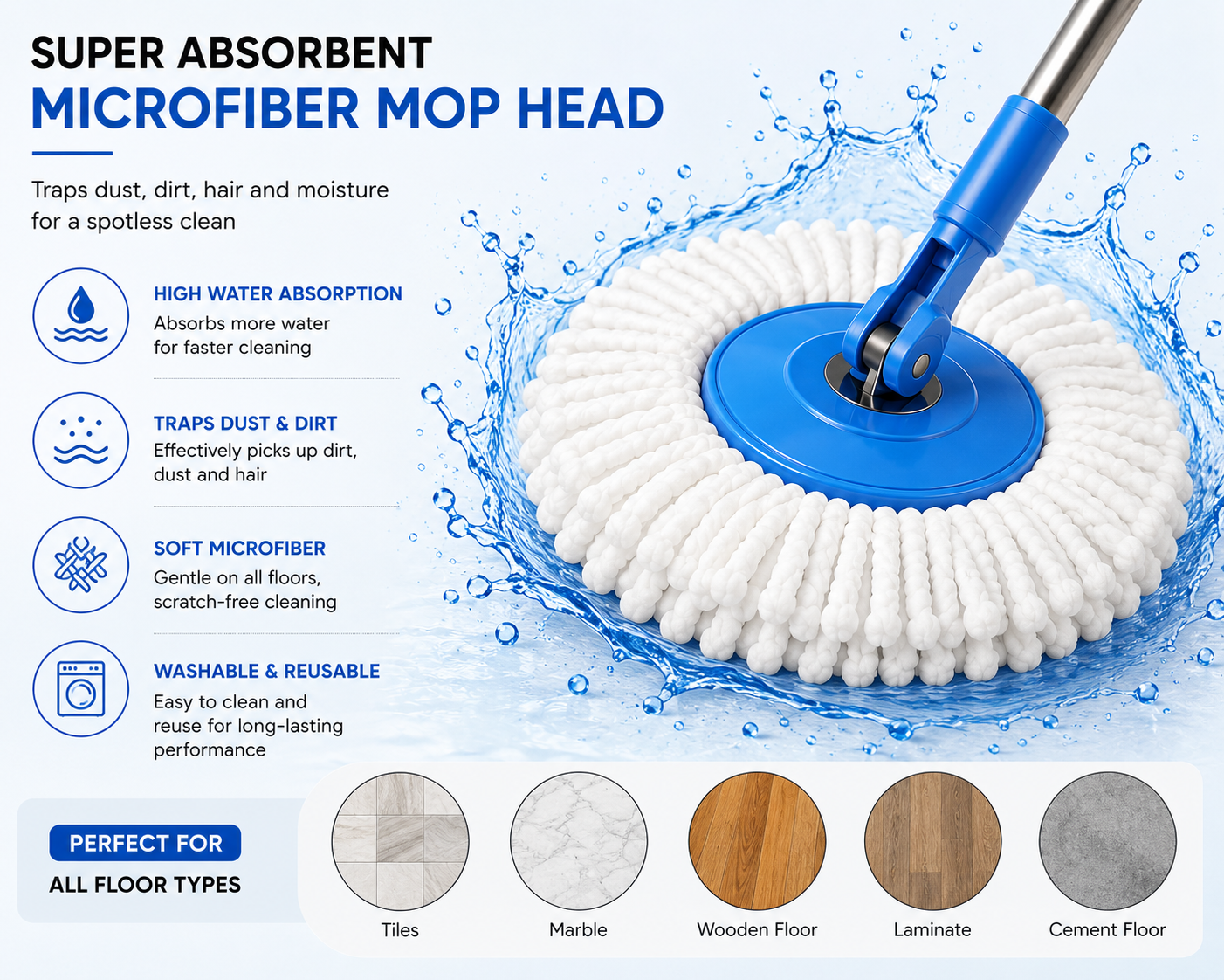 360 Degree Rotating Spin Mop