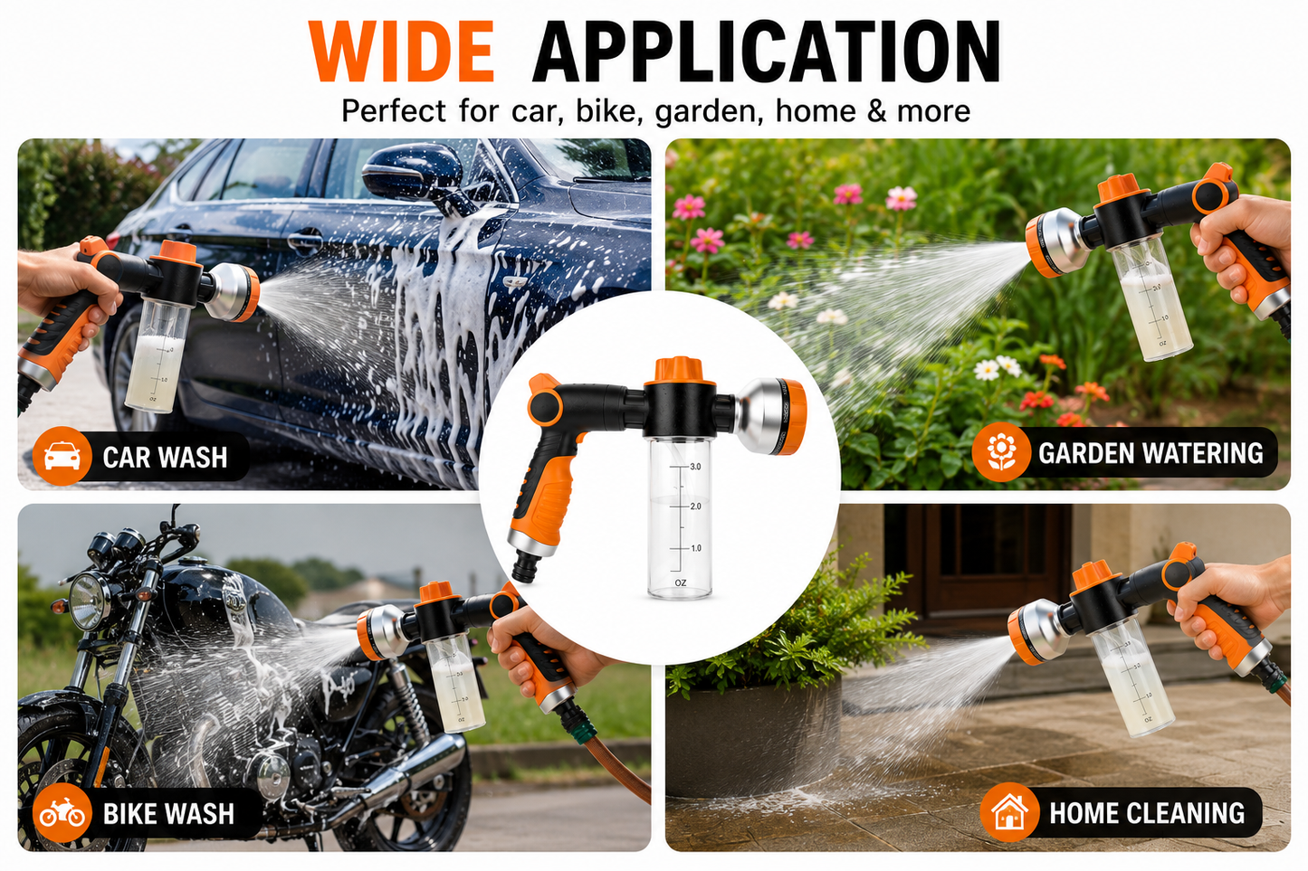 Adjustable Hose Spray Nozzle