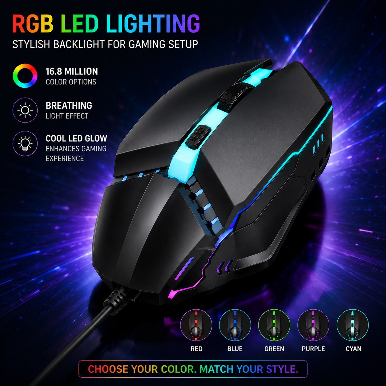 Ergonomic Gaming Mouse