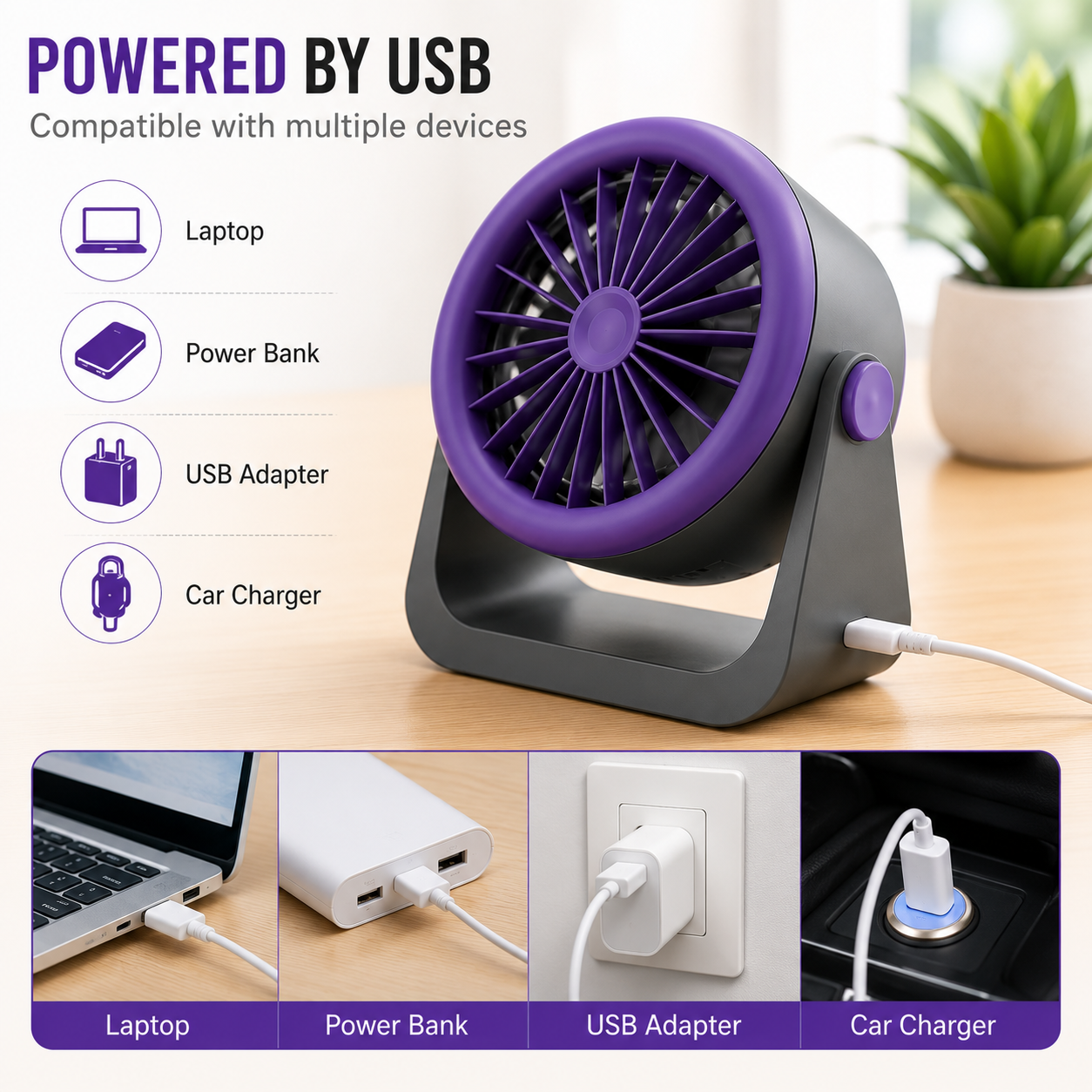 Personal Desk Fan