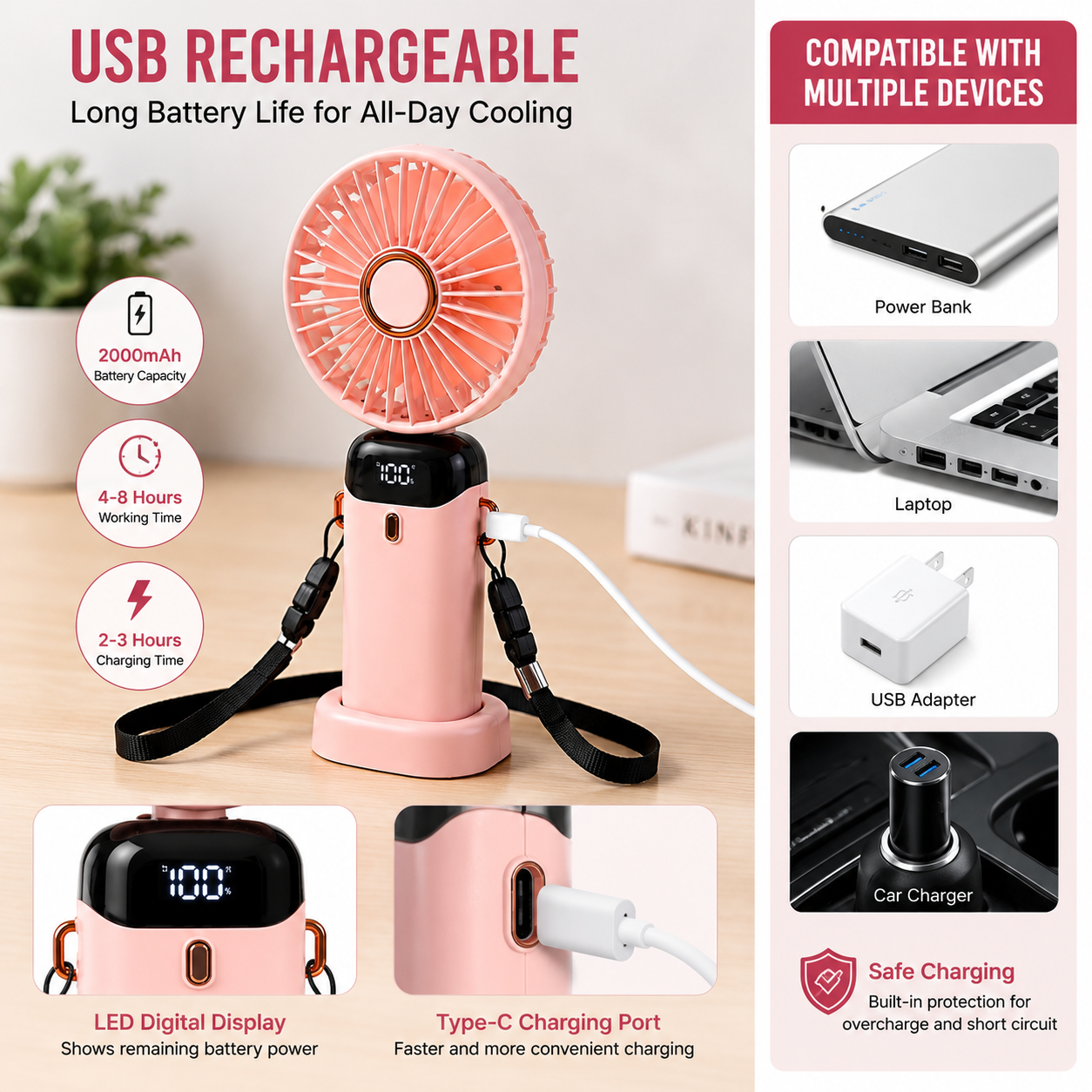 Portable Handheld Fan