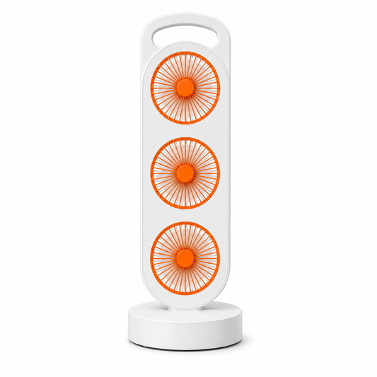 Triple Head Table Fan