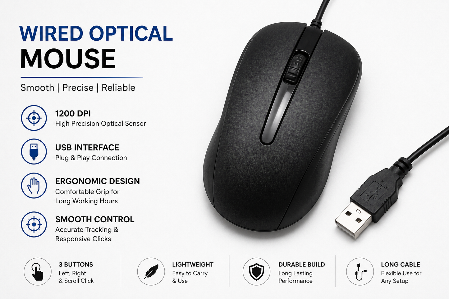 Wired Optical Mouse