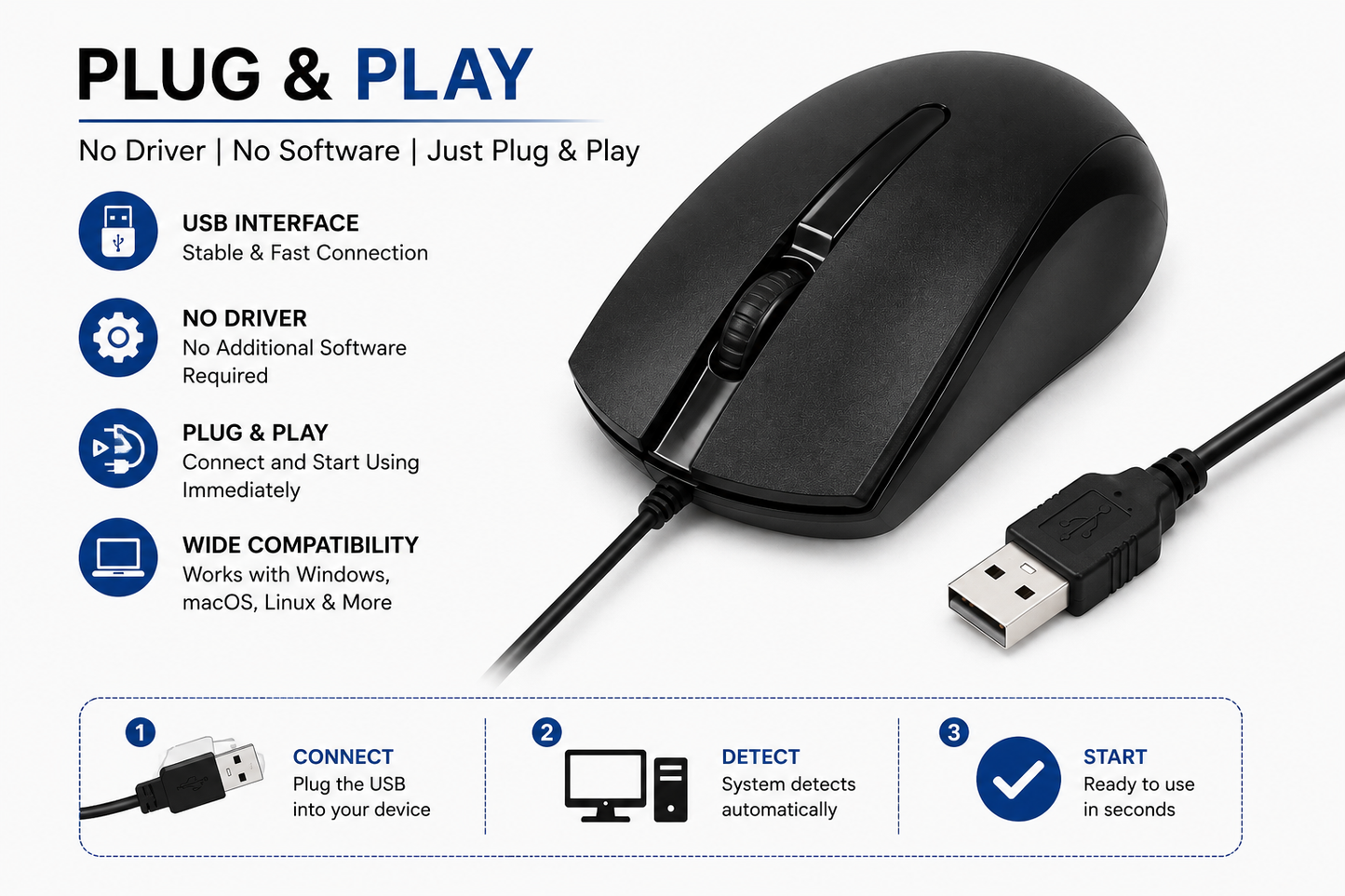 Wired Optical Mouse