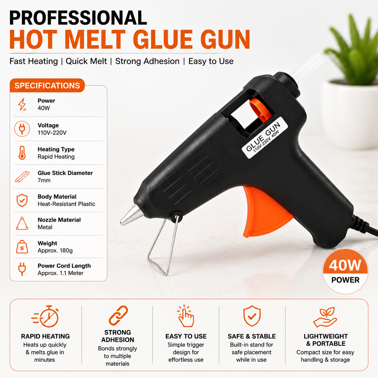 Professional Glue Gun