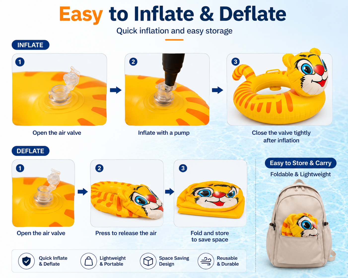 Inflatable Kids Swimming Ring