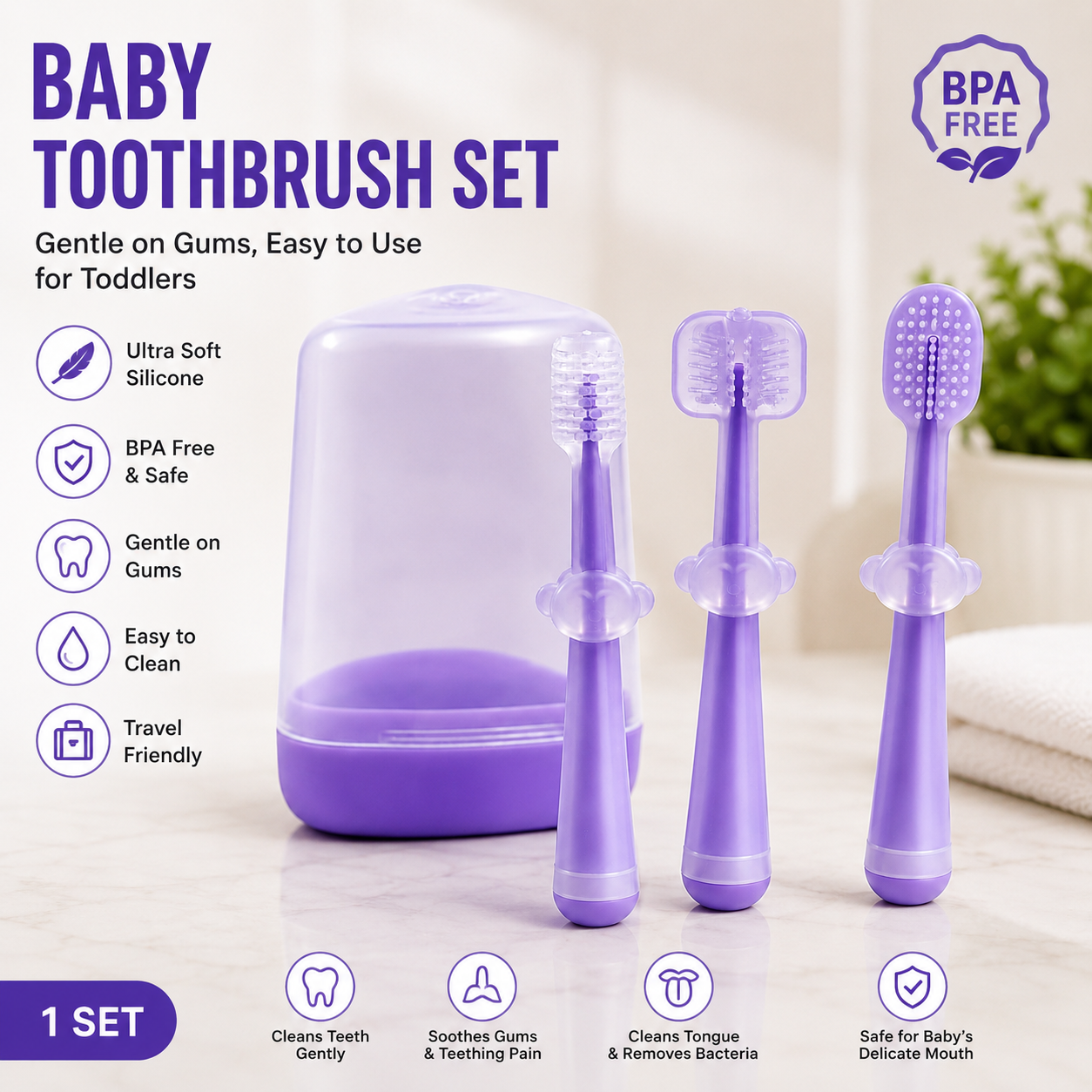 Baby Toothbrush Set