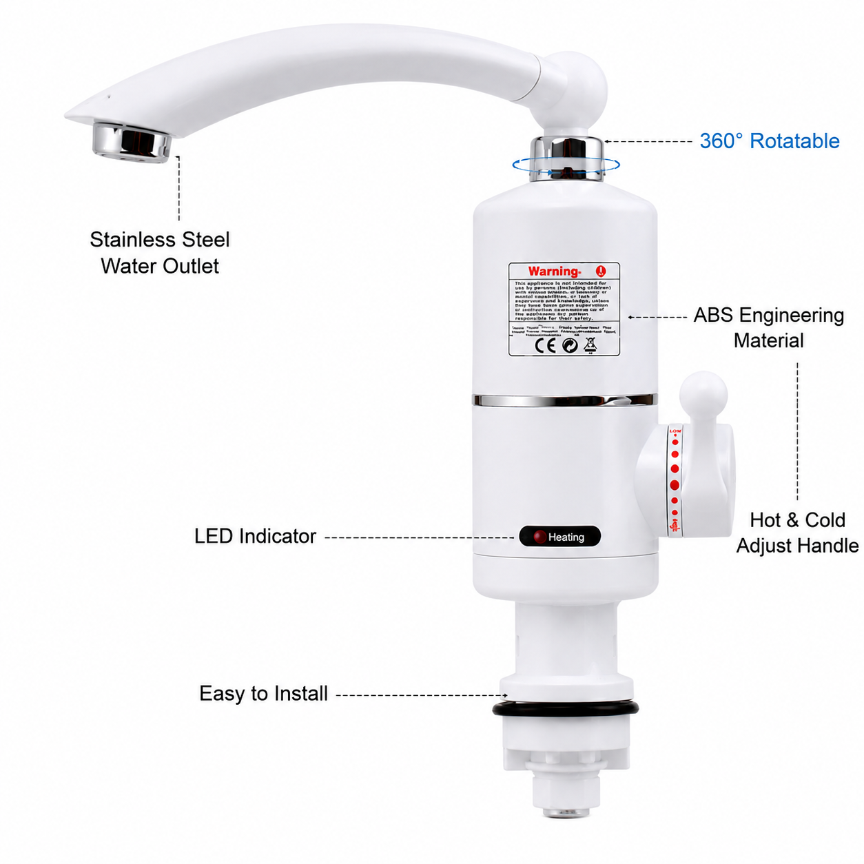Instant Hot Water Heater Faucet