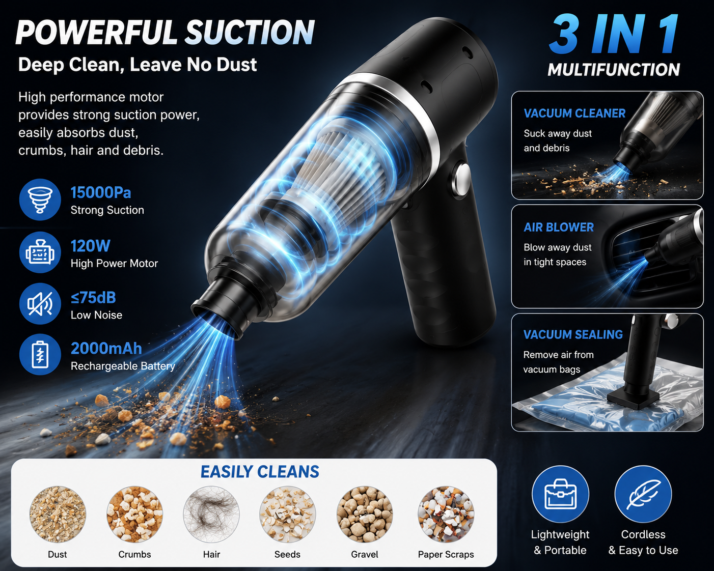 3 In 1 Vacuum Cleaner