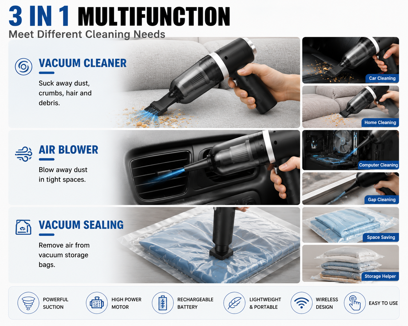 3 In 1 Vacuum Cleaner