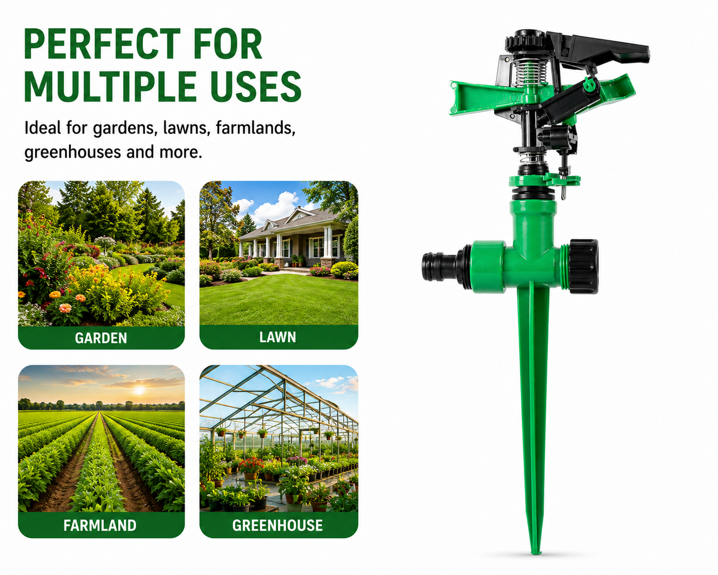360-degree Rotating Garden Sprinkler