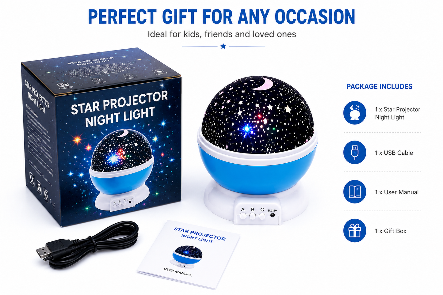Star Projector Night Light
