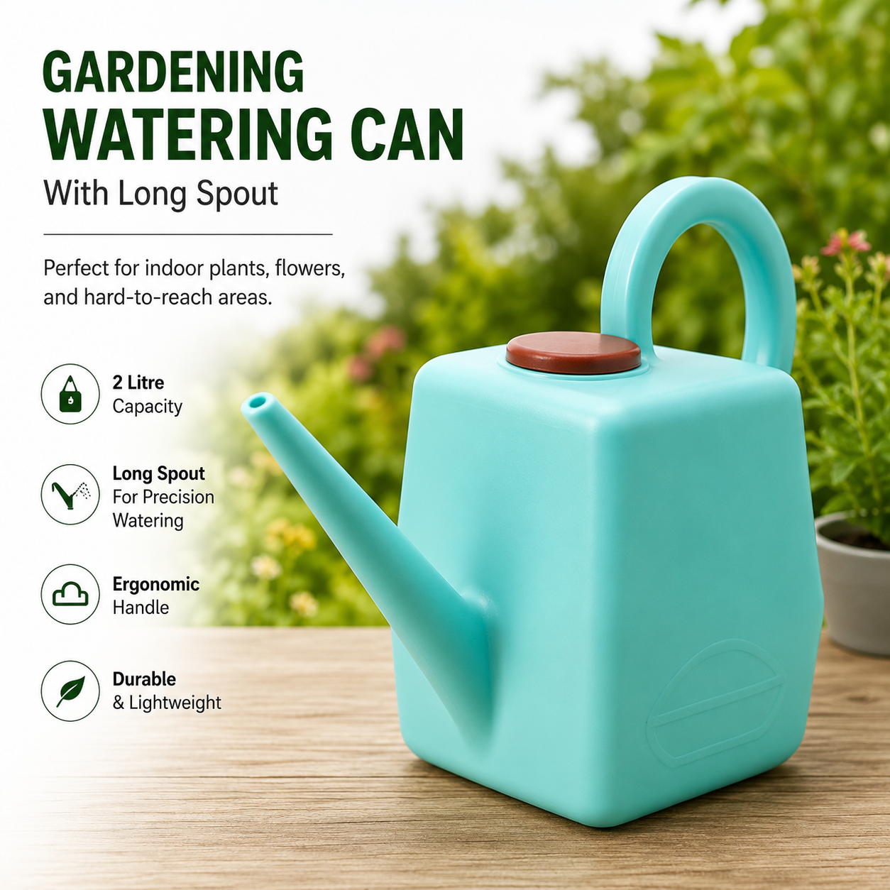 Gardening Watering Can With Long Spout