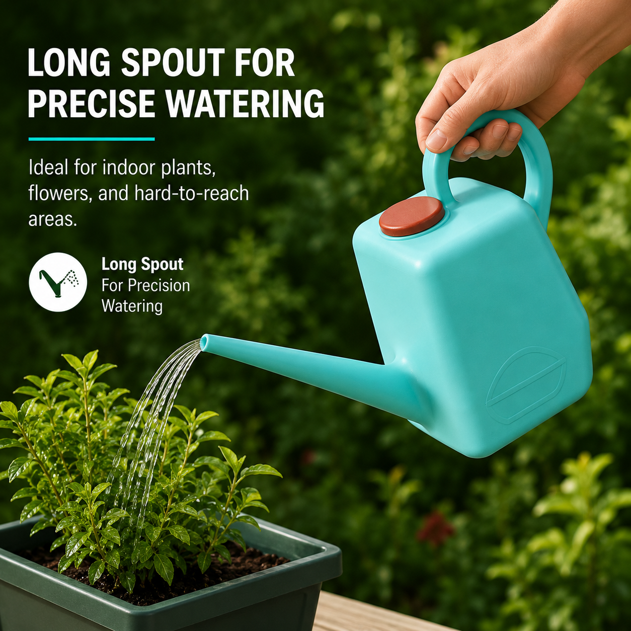 Gardening Watering Can With Long Spout