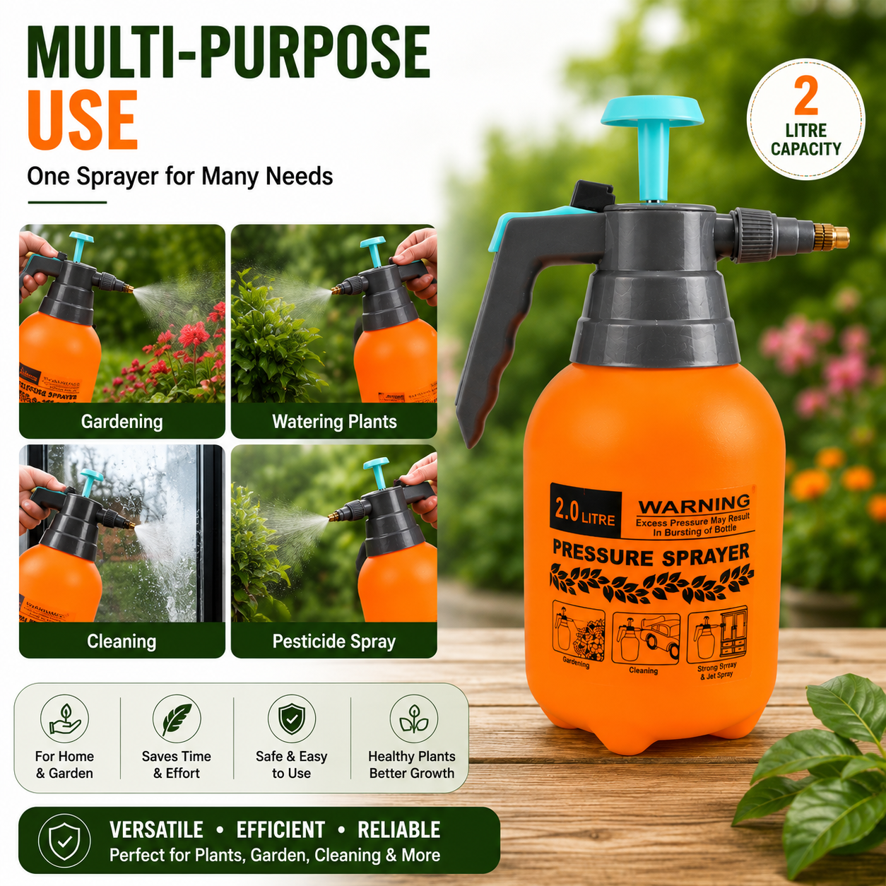 Adjustable Pressure Garden Sprayer