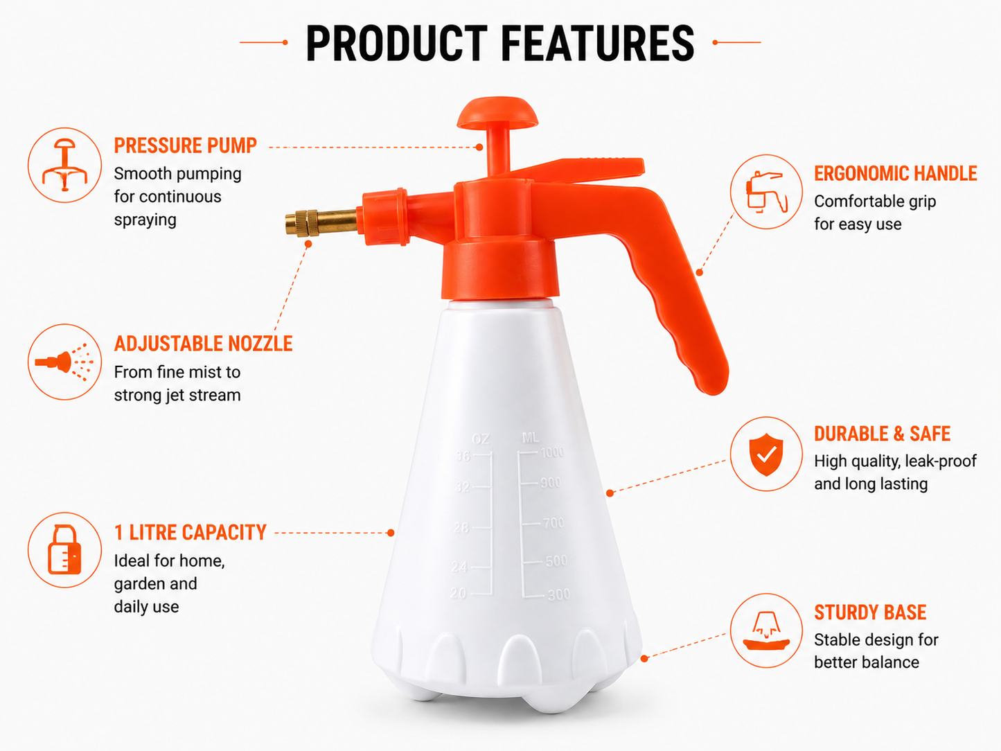 Pressure Water Sprayer Bottle