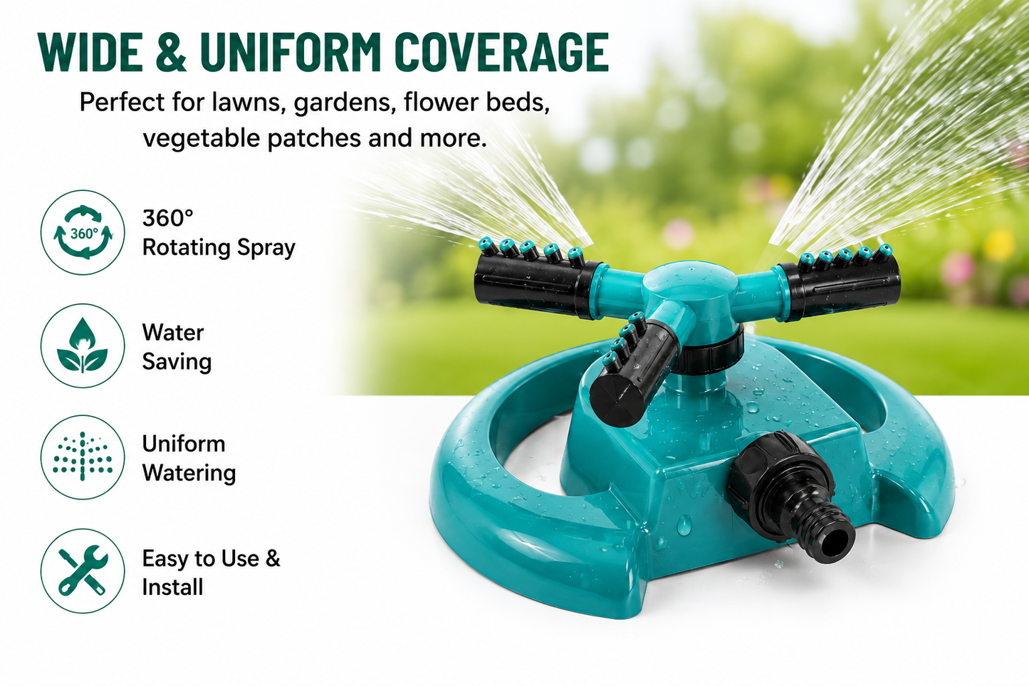 360 Degree Sprayer Head Water Saving Device