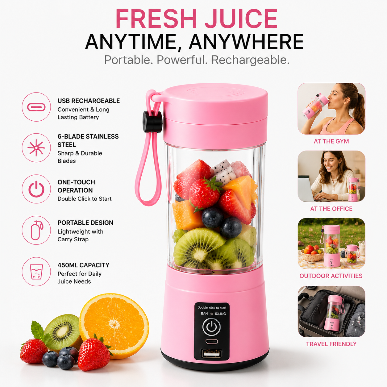 Portable  Electric Juicer