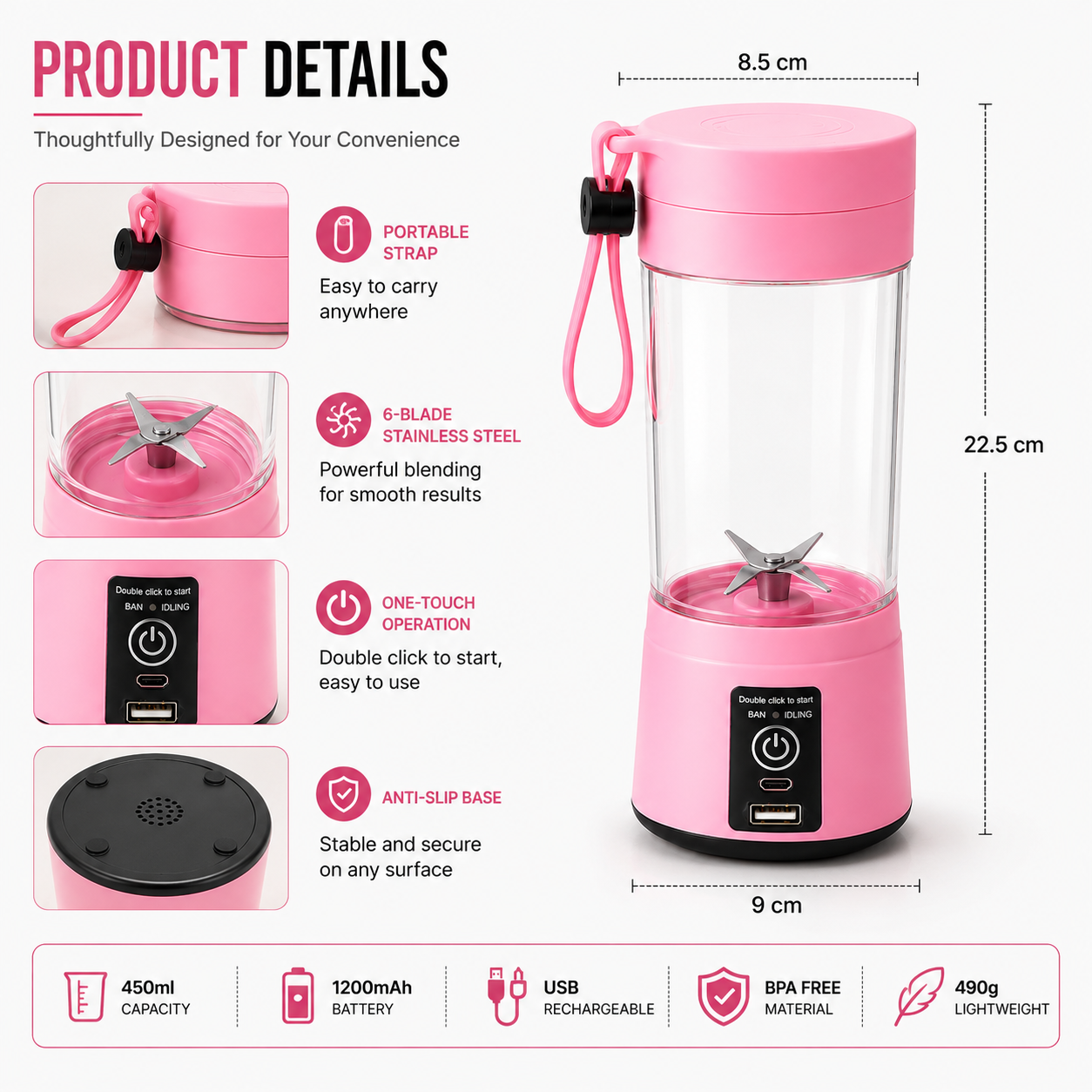 Portable  Electric Juicer