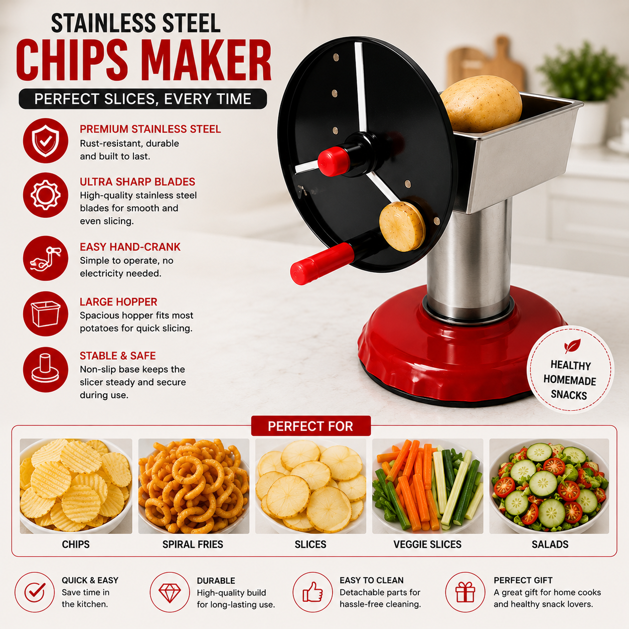 Stainless Steel Chips Maker