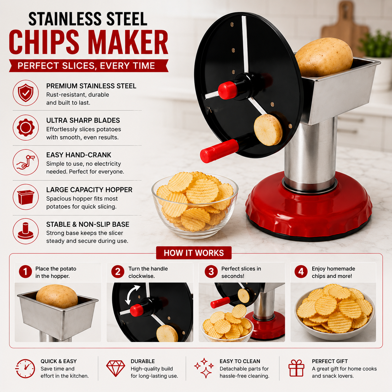 Stainless Steel Chips Maker