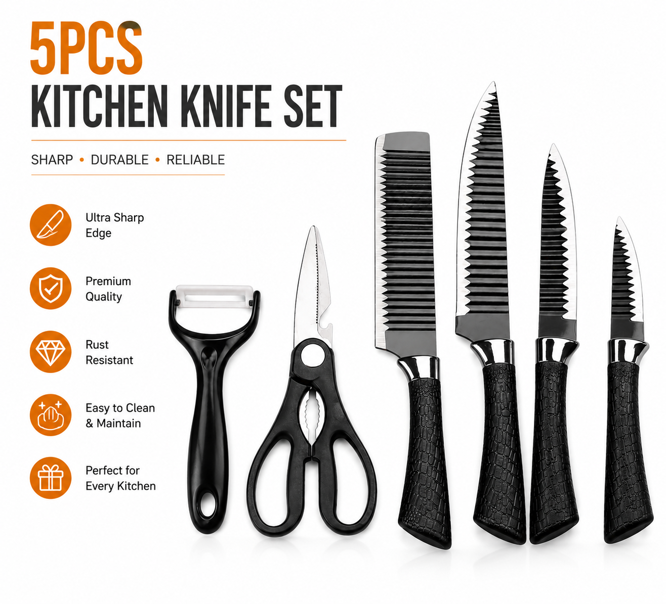 Kitchen Cutting Knife Set