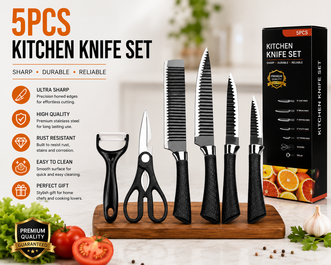 Kitchen Cutting Knife Set