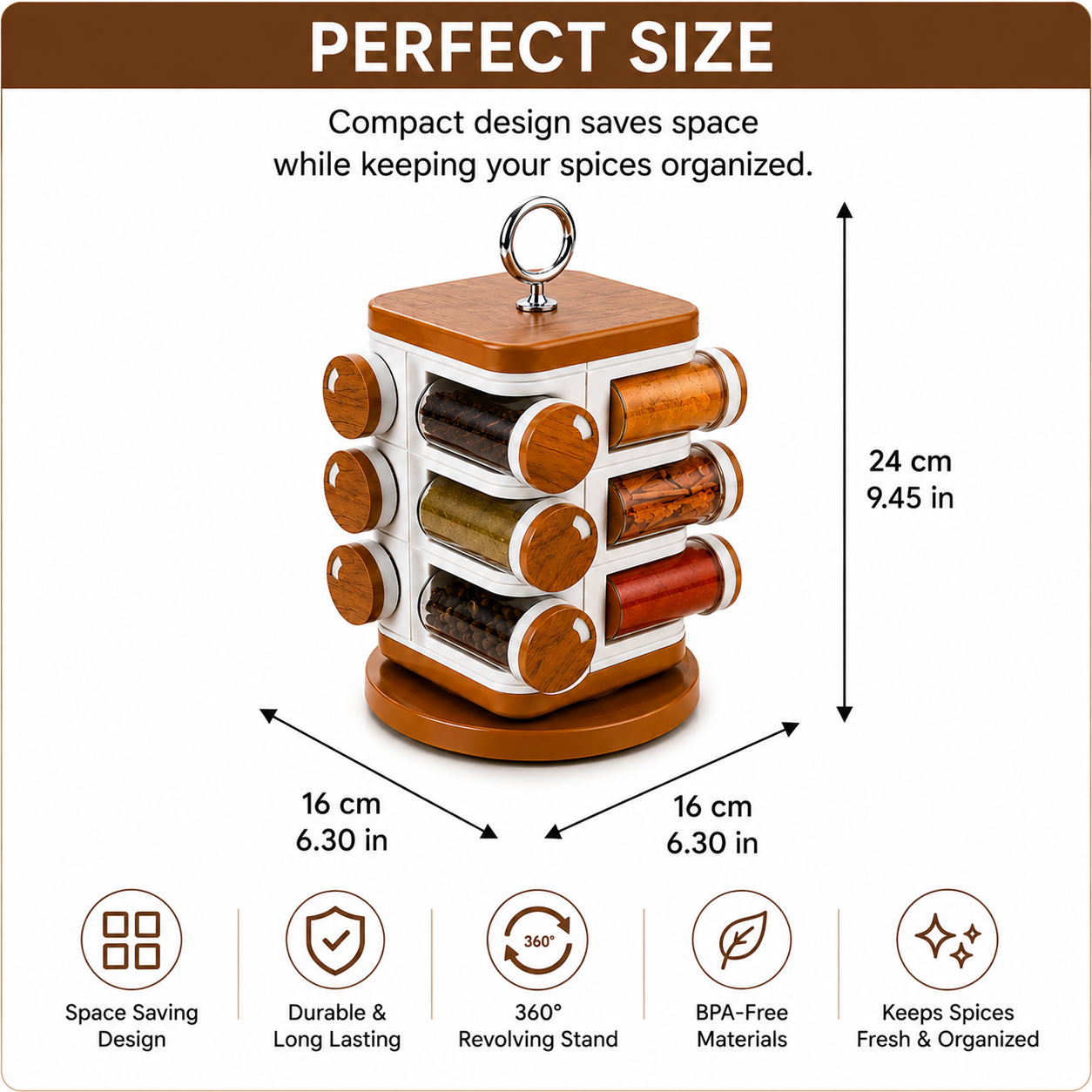 Ganesh Spice Rack – 12 Jars