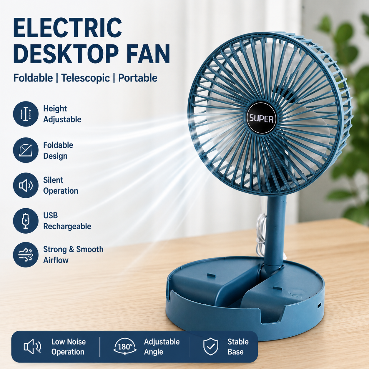 Electric Desktop Fan