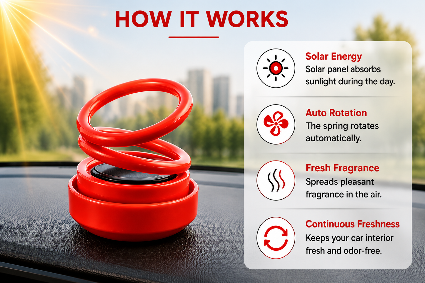 Solar Powered Car Air Freshener