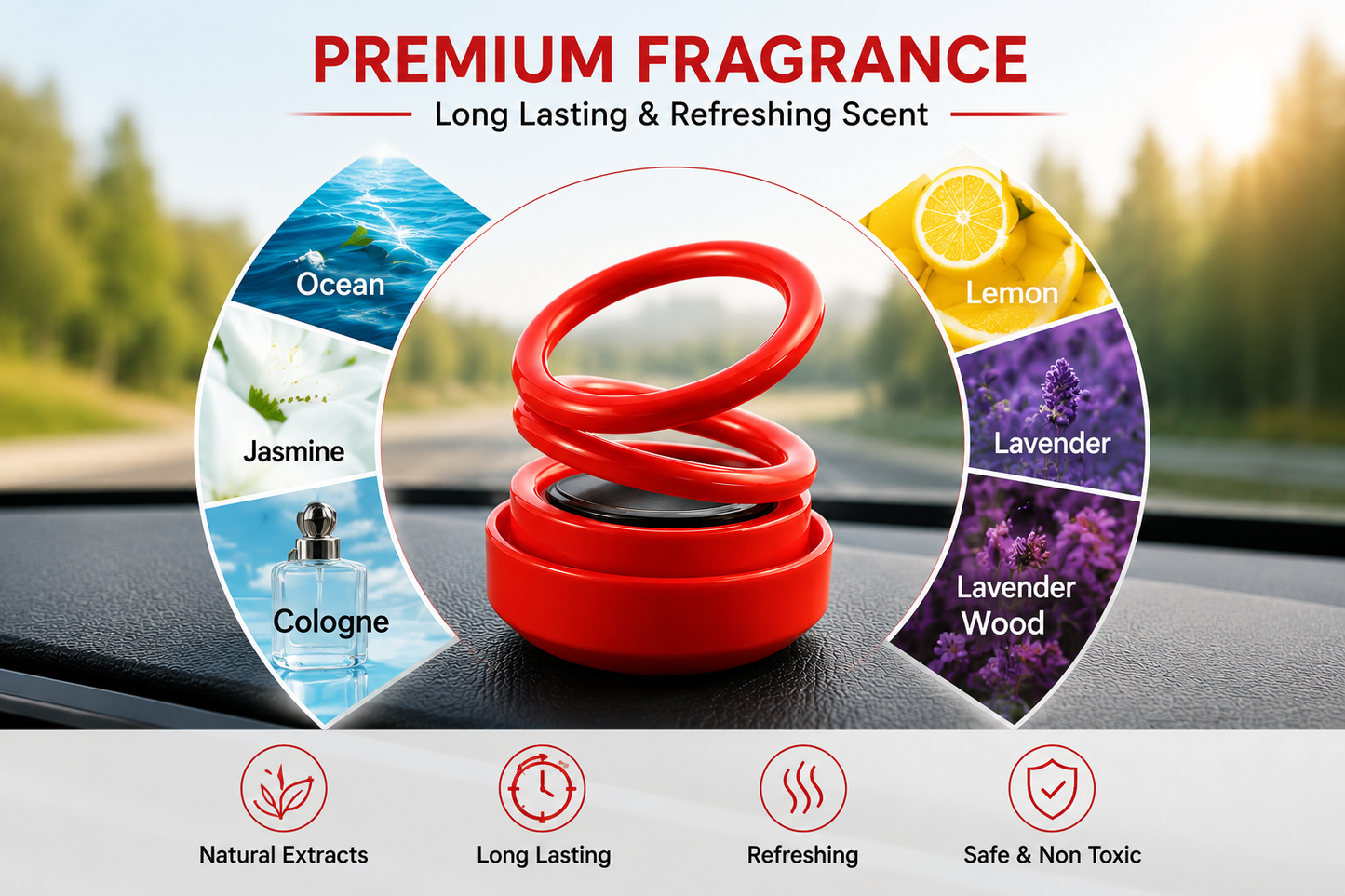 Solar Powered Car Air Freshener
