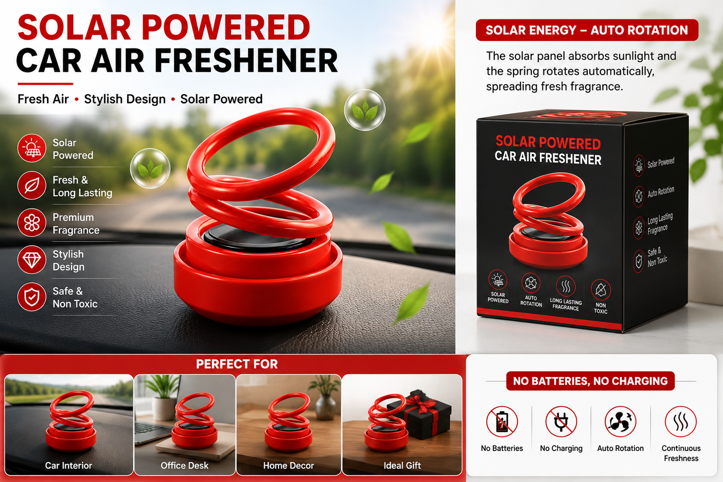 Solar Powered Car Air Freshener