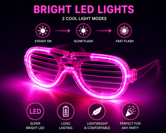 LED Light Up Party Glasses
