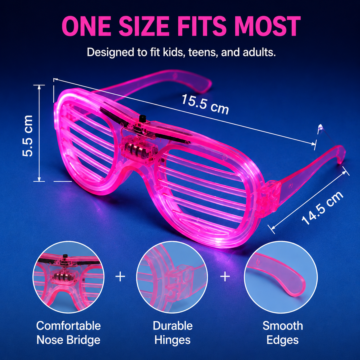 LED Light Up Party Glasses