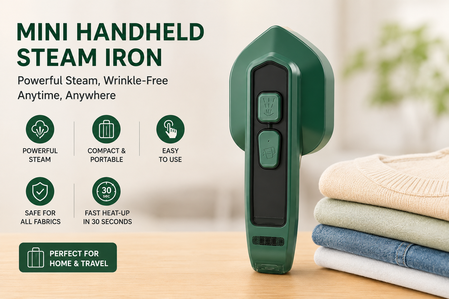Mini Handheld Steam Iron