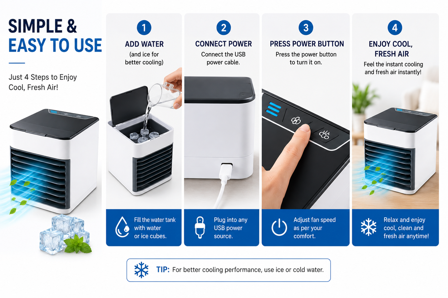 Mini Portable Air Cooler